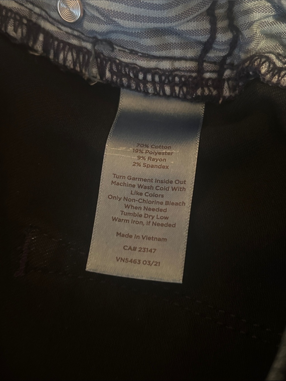 Talbots Women's Deep Blue Jeggings - Picture 7 of 7